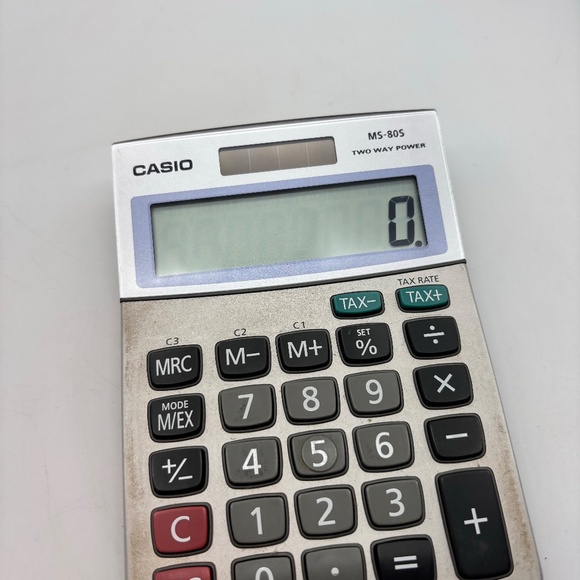 Casio MS-80S Two Way Power Solar Digital Calculator - Picture 4 of 11